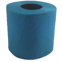 Toilettenpapier blau